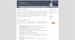 Desktop Screenshot of geekshells.org
